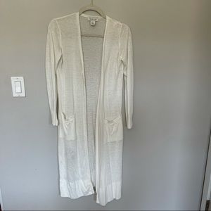 Rachel Zoe white cardigan
